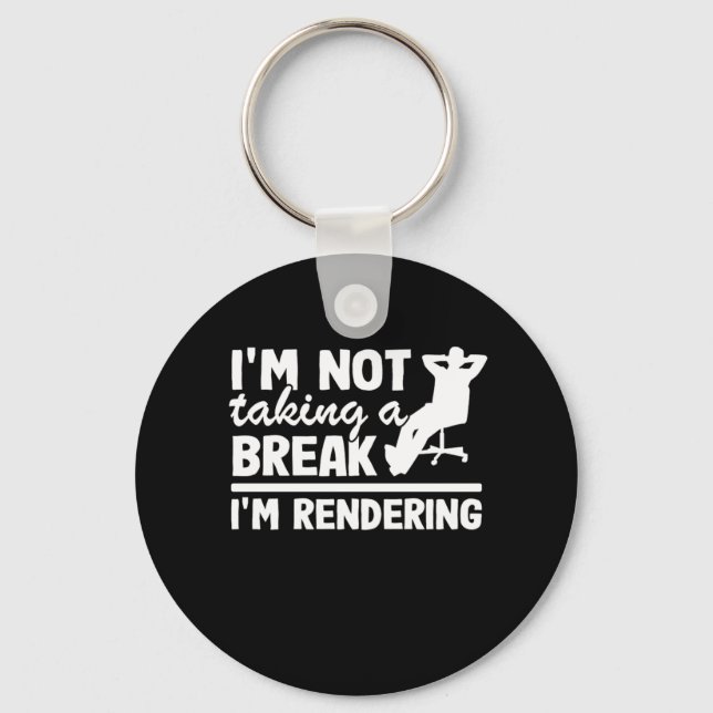 Im Rendering Filmmaker Video Editor Editing Gift F Keychain (Front)