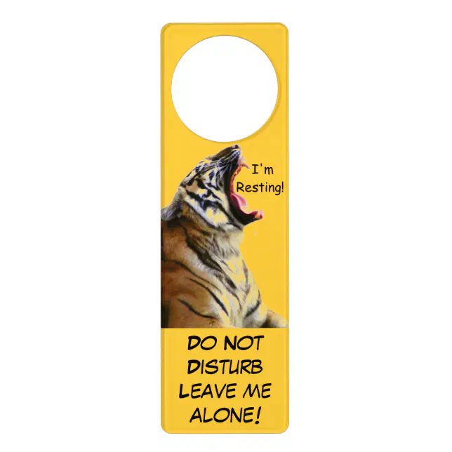 Im Restingdo Not Disturb Door Hanger Zazzle 0309