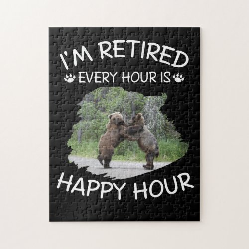 Im retired every hour is happy hour jigsaw puzzle