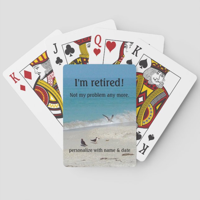 I'm Retired Playing Cards (Back)