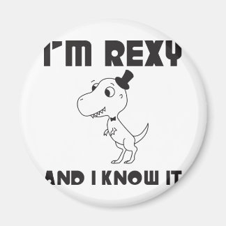 I'm Rexy And I Know It Magnet