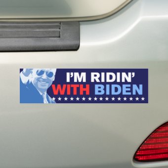 I'm Ridin' With Biden 2024 Bumper Sticker | Zazzle