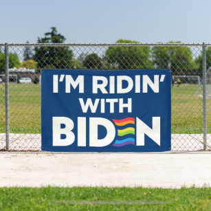 I'm Ridin With Biden 2024 LGBTQ Banner