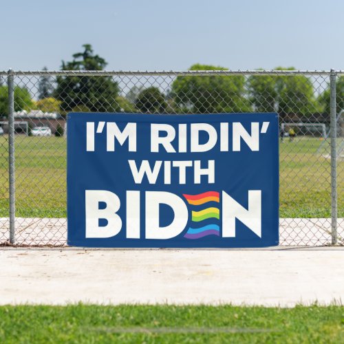 Im Ridin With Biden 2024 LGBTQ Banner