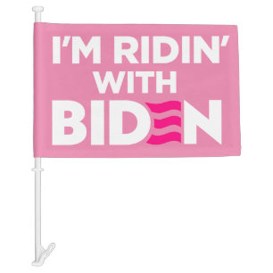 I'm Ridin With Biden 2024 Women Foe Biden Car Flag