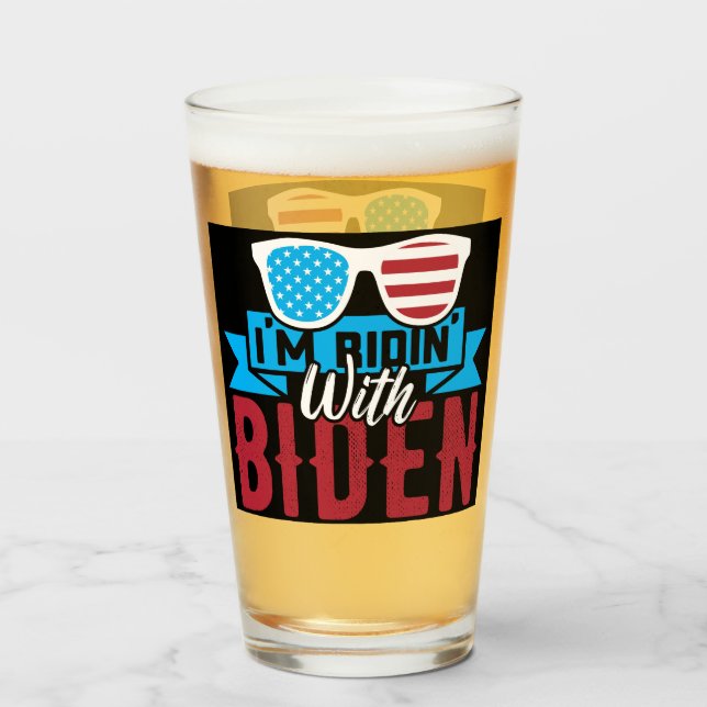 I'm Ridin With Biden 2028 Glass (Front Filled)