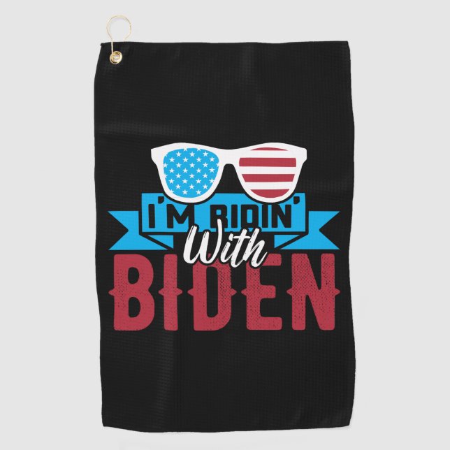 I'm Ridin With Biden 2028 Golf Towel (Front)