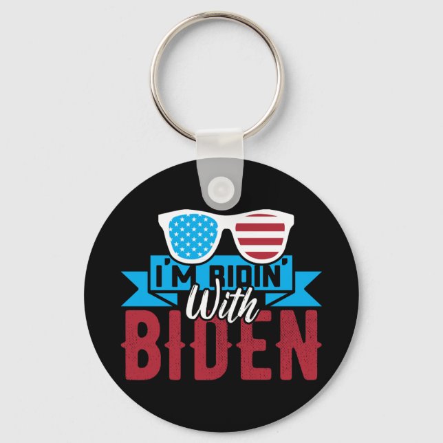 I'm Ridin With Biden 2028 Keychain (Front)