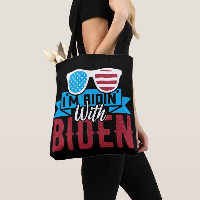 I'm Ridin With Biden 2028 Tote Bag (Close Up)