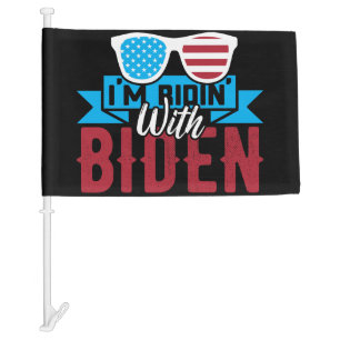 I'm Ridin With Biden Car Flag