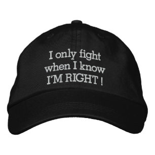 I'm RIGHT by SRF Embroidered Baseball Hat