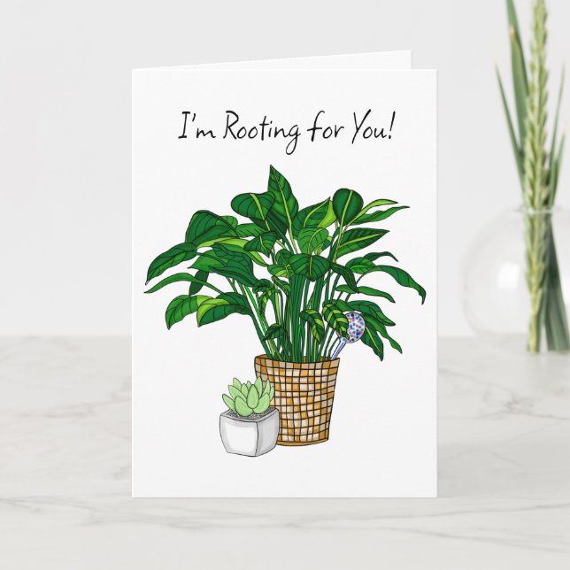 I'm Rooting for You | Encouragement   Card (Front)