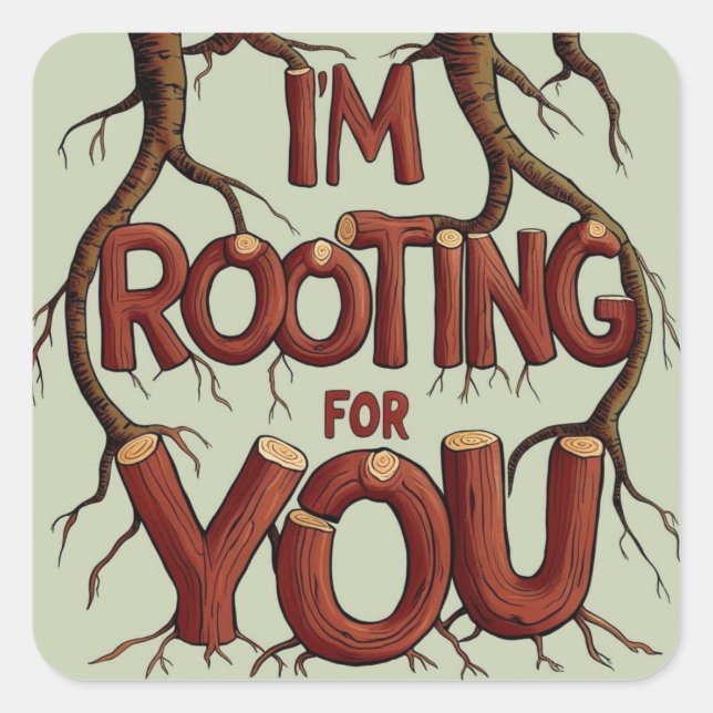 I'm Rooting For You Stickers (Front)