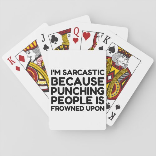 Im Sarcastic Playing Cards