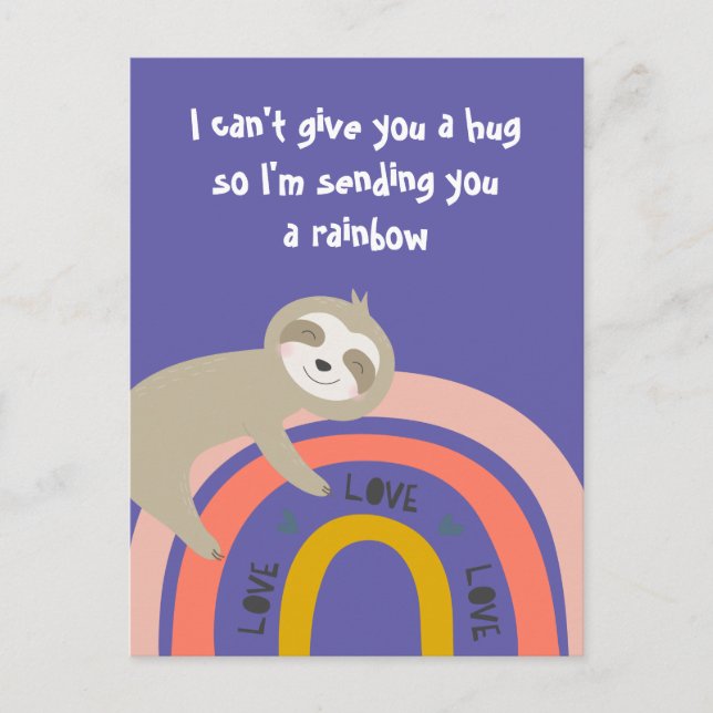 I'm Sending You A Rainbow Postcard (Front)