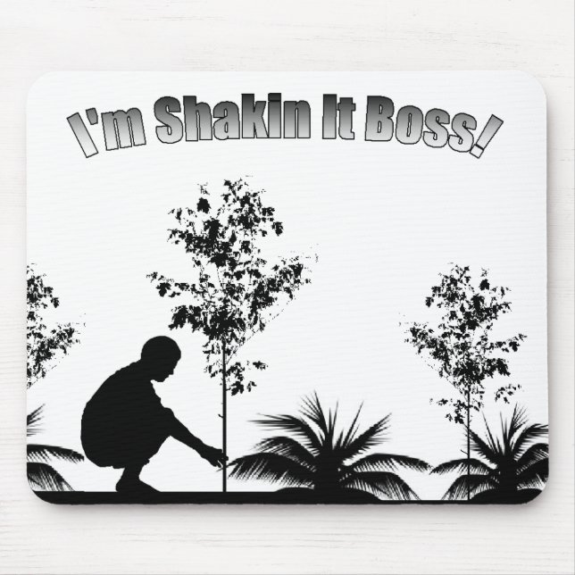 I'm Shakin It Bass Mousepad (Front)