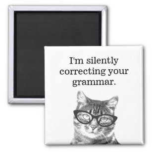 I'm silently correcting your grammar fridge magnet