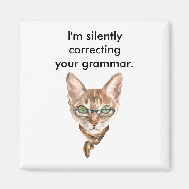 I'm Silently Correcting Your Grammar Magnet (Front)
