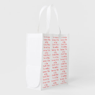 I'm smiling because-reusable grocery bag