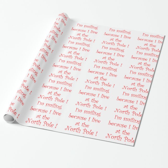 I'm smiling because-wrapping paper (Unrolled)