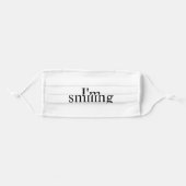 I'm smilu adult cloth face mask (Front, Folded)