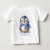 I'm Snow Cute Watercolor Winter Holiday Penguin