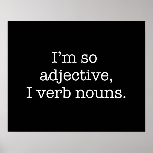 I'm So Adjective Poster (Front)