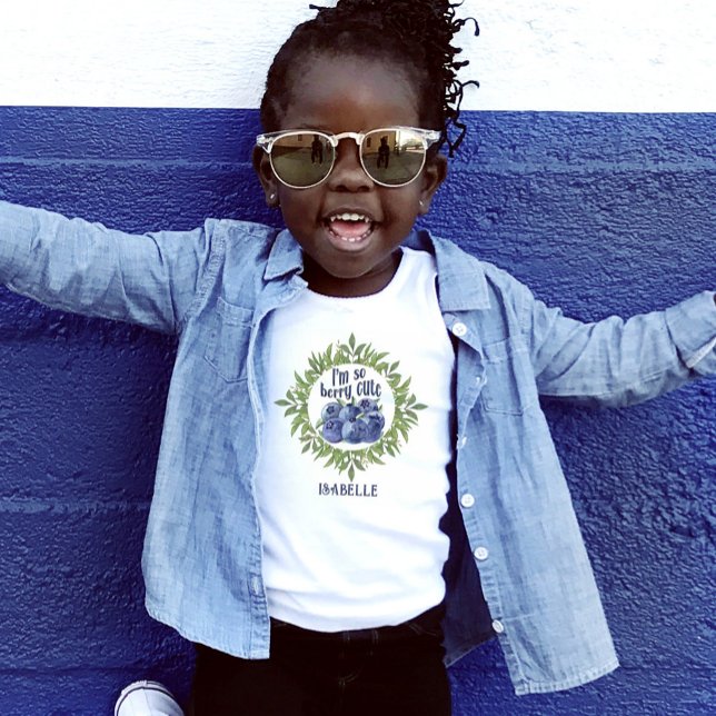 I'm so berry cute blueberries summer name t-shirt  (Creator Uploaded)