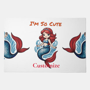 I'm So Cute Mermaid Thunder_Cove Doormat