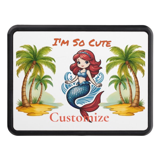 I'm So Cute Mermaid Thunder_Cove  Hitch Cover (Front)