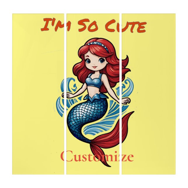 I'm So Cute Mermaid Thunder_Cove  Triptych (Front)