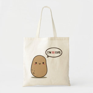 I'm so cute potato tote bag