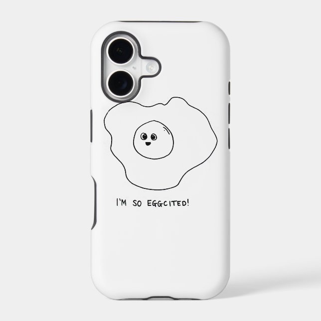 I'm So Eggcited Iphone Case (Back)