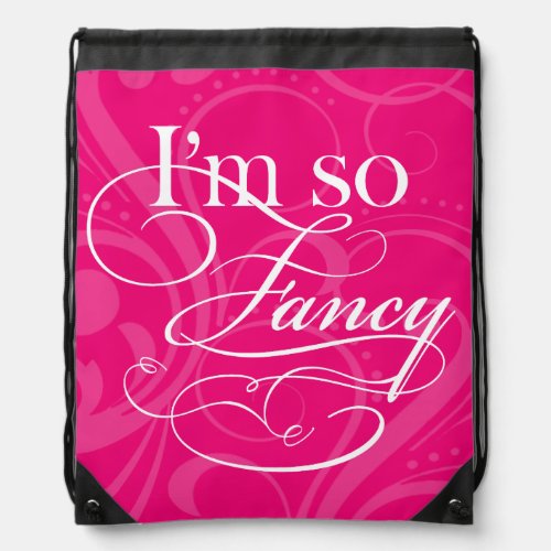Im So Fancy designed by Cheryl Daniels Drawstring Bag