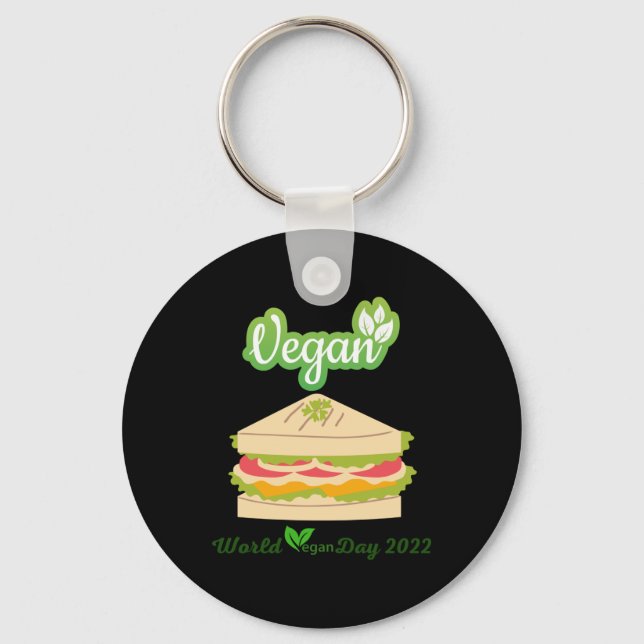 I'm So fresh Vegan day 2022 Sticker1 Keychain (Front)