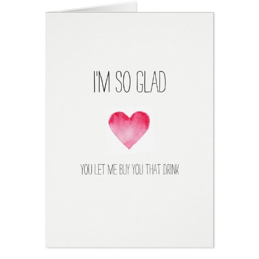 I'm so glad Valentines card (Front)