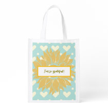 I'm so Grateful for You personalize  Grocery Bag