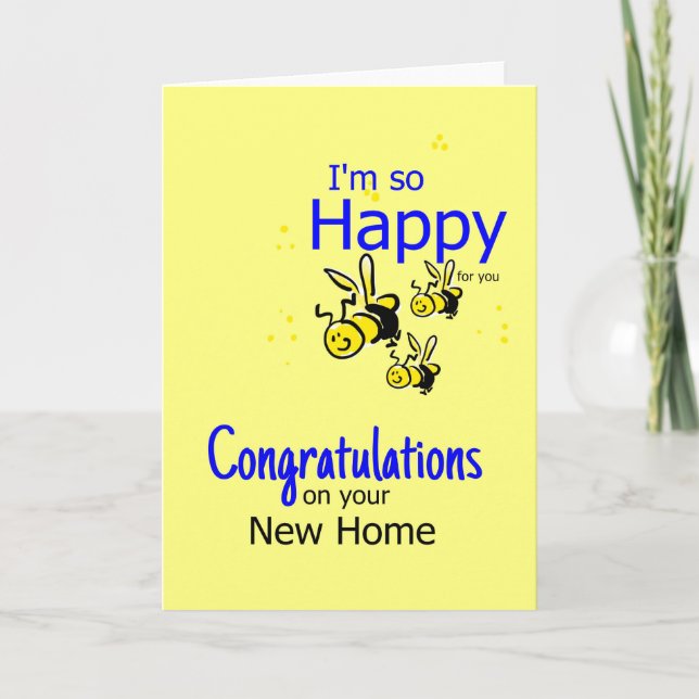 I'm so Happy... Congratulations on your new home Card (Front)