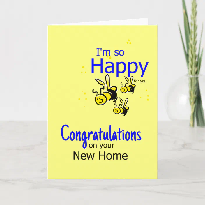 I M So Happy Congratulations On Your New Home Card Zazzle Com