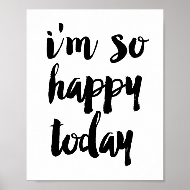 I'm so happy today poster (Front)