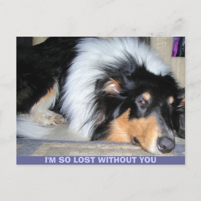 I'M SO LOST WITHOUT YOU POSTCARD (Front)
