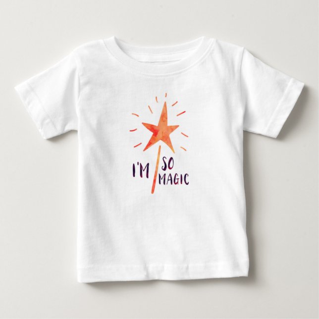 I'm So Magic Girls Toddler Ruffle T Shirt (Front)