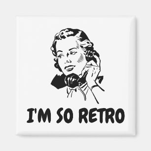 I'M SO RETRO Funny Magnets, 1950s Housewife Magnet