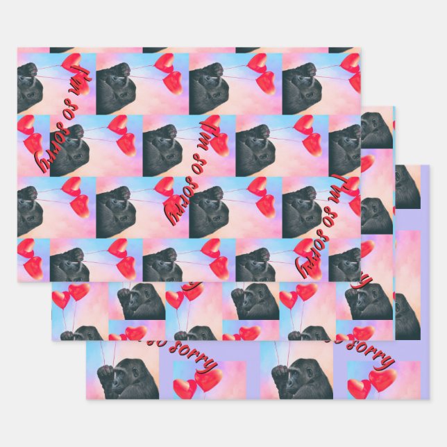 "I'm so sorry" Wrapping Paper Sheets (Set)