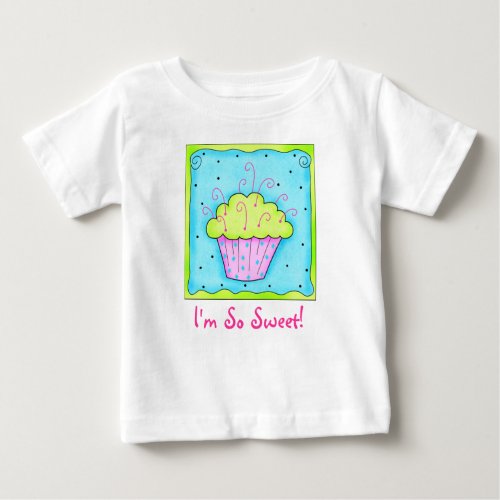Im So Sweet  Kids Cupcake Tee Shirt