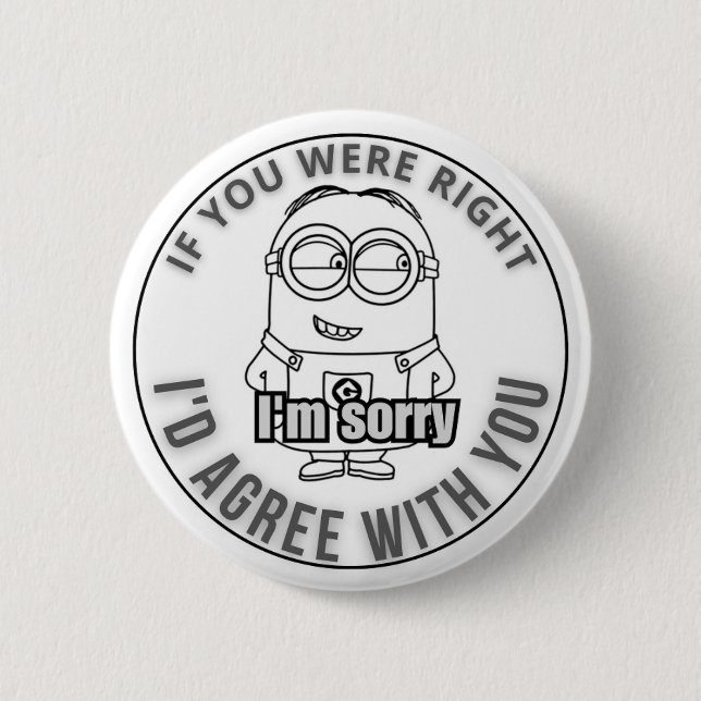 I'm soory button (Front)