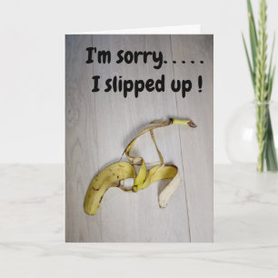 I'm sorry...banana skin  card
