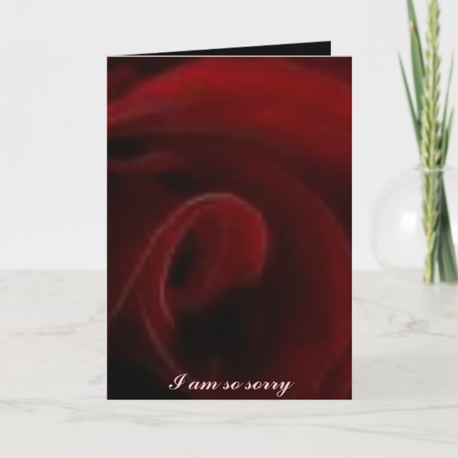 I'm sorry card (Front)