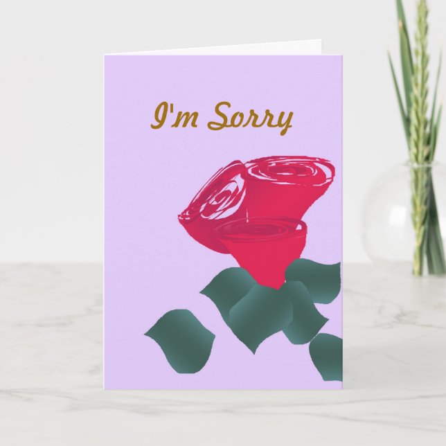 I'm Sorry Card (Front)