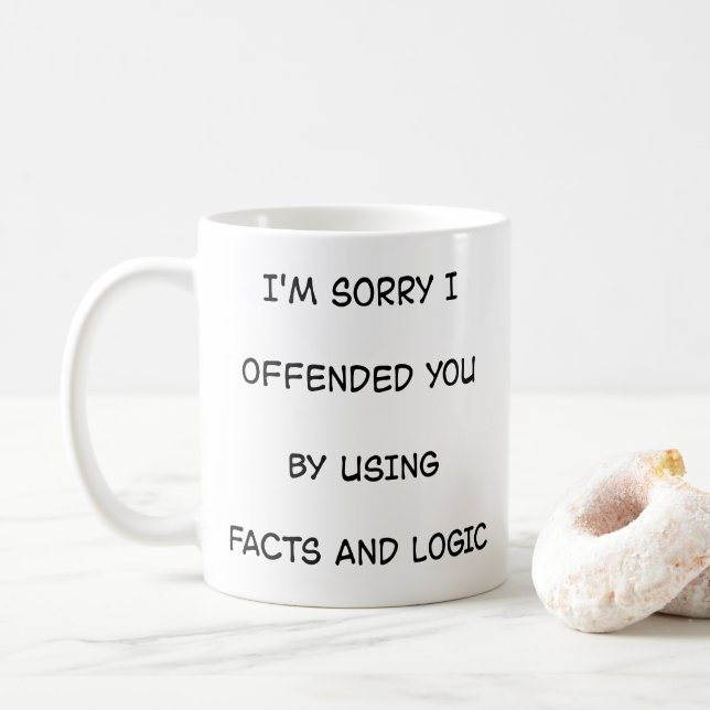i'm sorry coffee mug (With Donut)